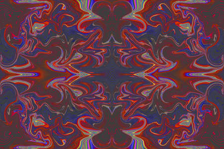 Collage in abstraction using the distortion of the color and shape of the layer with its repetition in order to strenue the imagination.の写真素材