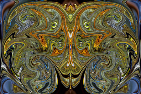 Collage in abstraction using the distortion of the color and shape of the layer with its repetition in order to strenue the imagination.の写真素材