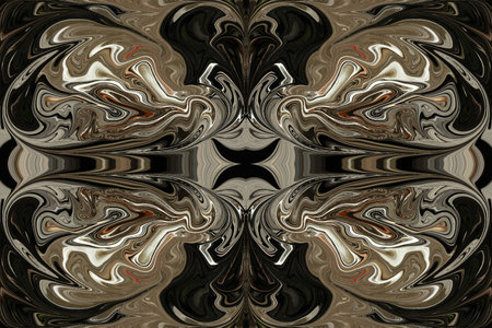 Abstraction in collage while distorting the color and shape of the layer to increase the effect of imagination.の写真素材