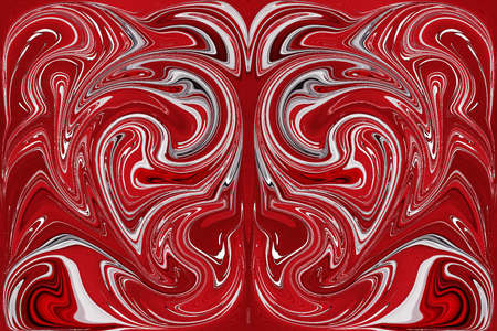 Collage in abstraction using distortion of color and shape of the layer along with its repetition.の写真素材