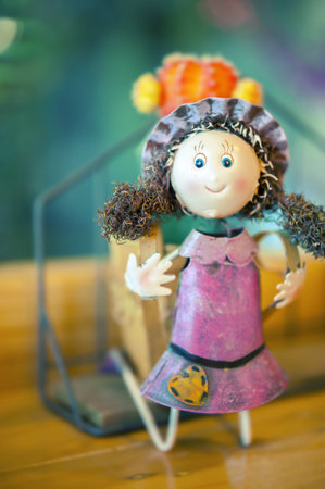 Close up of zinc dollの写真素材