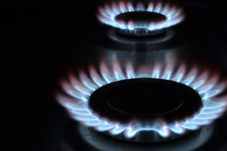 Twin Gas Burnersの写真素材