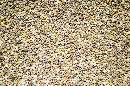 several shape size gravel stone path backgroundの写真素材