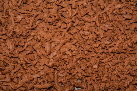 Background of crushed doughの写真素材