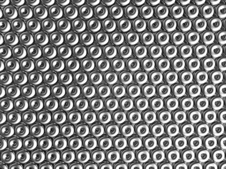 Torus pattern shiny metal effect background 3d illustration