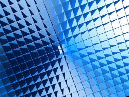 Square pattern lignthing effect background 3d illustration