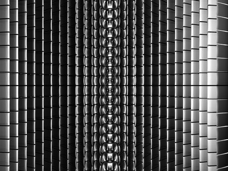 Square abstract silver background 3d illustrationの写真素材