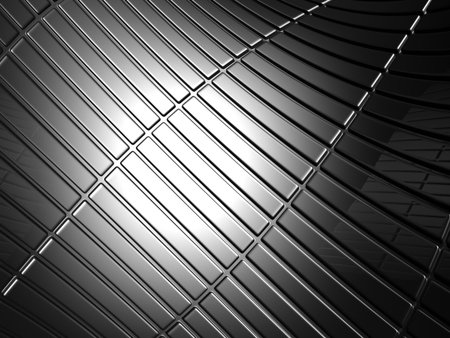 Abstract curve stripe aluminum pattern background 3d illustration