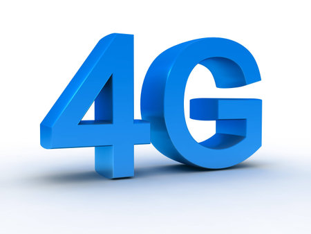 4G latest wireless communication 3d symbol