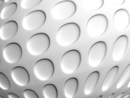 Abstract O shape white background 3d illustrationの写真素材