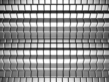 Dynamic cube silver background 3d illustrationの写真素材
