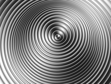 Silver ripple background 3d illustrationの写真素材