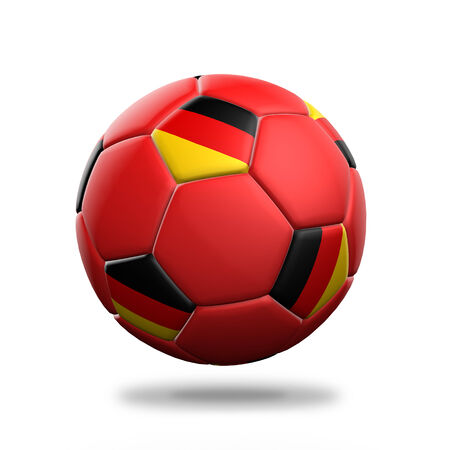 Germany soccer ball isolated white backgroundの写真素材