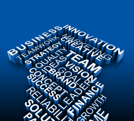 Business advice and direction concept 3d illustrationの写真素材