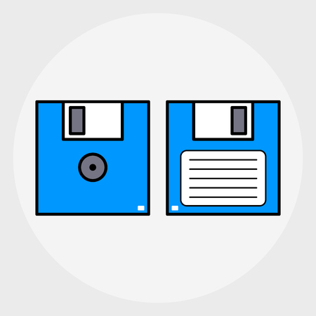 Floppy disk iconのイラスト素材