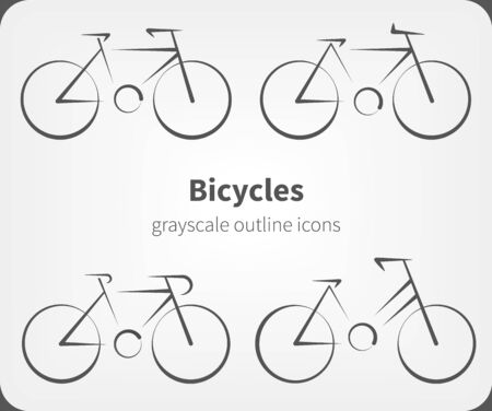 Bicycle icon. Vector bike illustration in angular styleのイラスト素材