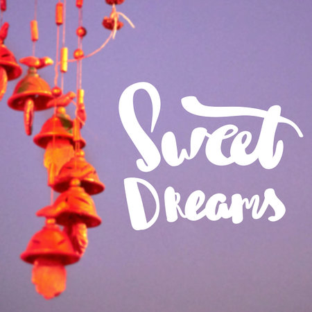 Motivational Quote on blur  background Sweet Dreams