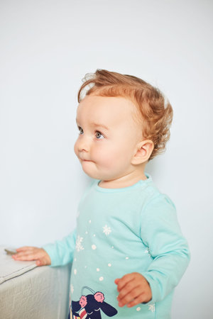 portrait of a little baby emotions