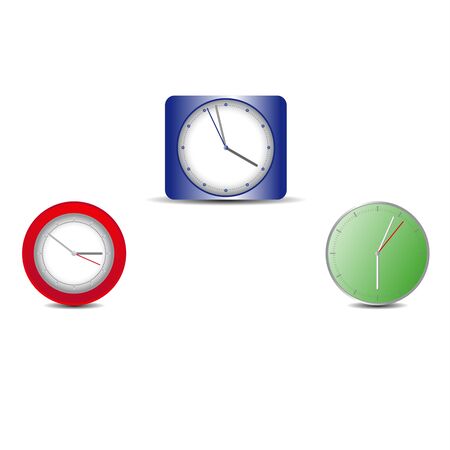 Simple web clock on a white backgroundのイラスト素材