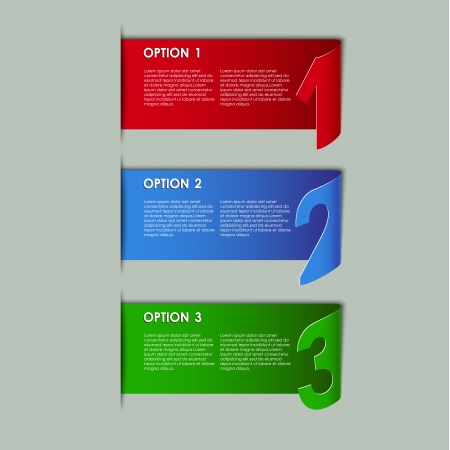 Modern paper progress option background vector eps 10のイラスト素材