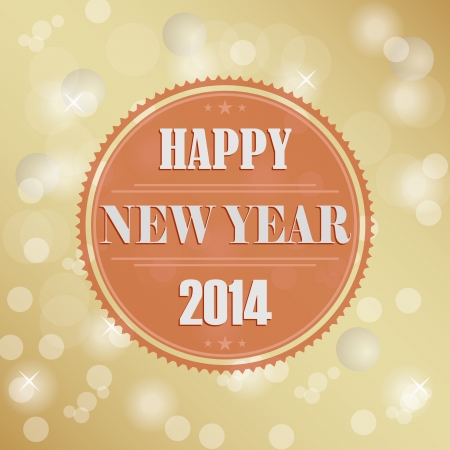 Retro New Years wish のイラスト素材