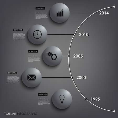 Abstract info graphic time line round element template vector eps 10のイラスト素材