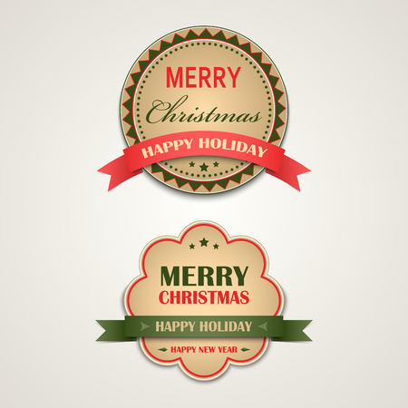Christmas vintage retro design style element vector eps 10のイラスト素材