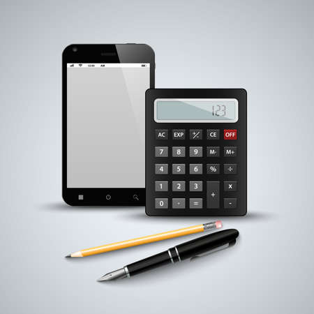 Office supplies for work template vector eps 10のイラスト素材