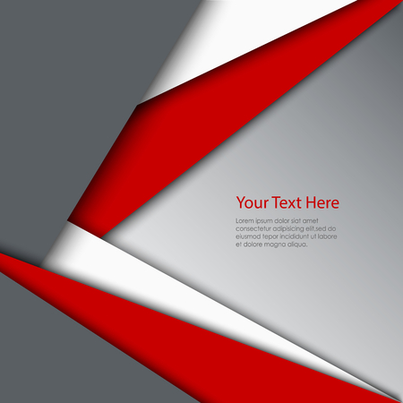 Abstract red white grey triangles background vector eps 10のイラスト素材