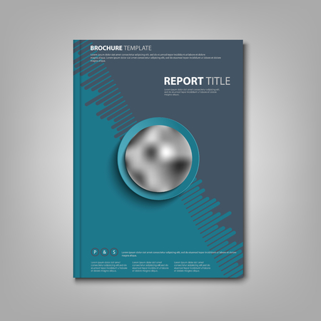 Brochures book or flyer with abstract blue pattern vector eps 10のイラスト素材