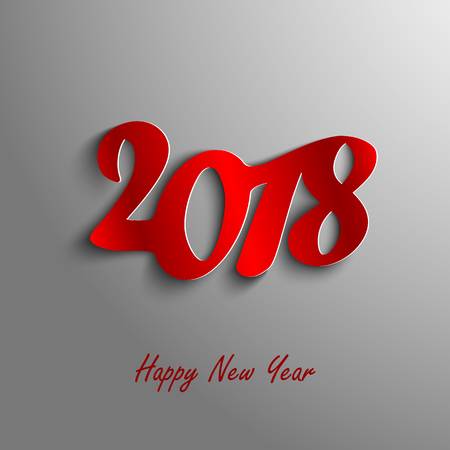 Design abstract New Year wishes on gray background vector eps 10.のイラスト素材
