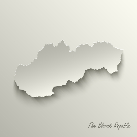 Abstract design map The Slovak Republic template vector eps 10のイラスト素材
