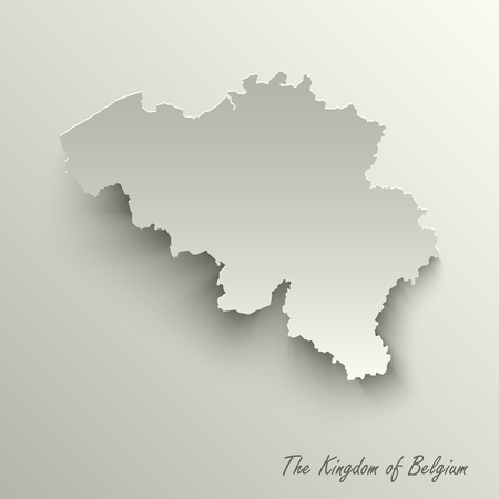 Abstract design map the Kingdom of Belgium template vector eps 10のイラスト素材