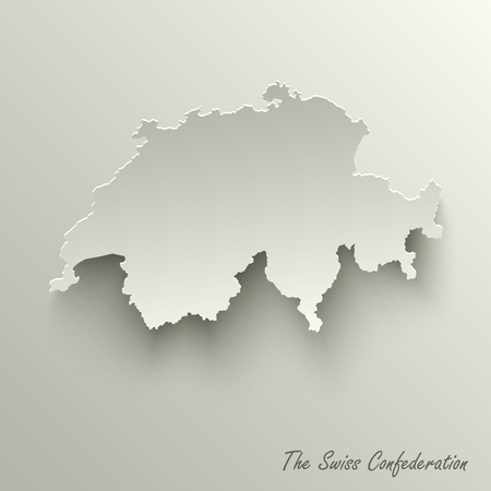 Abstract design map the Swiss Confederation template vector eps 10のイラスト素材