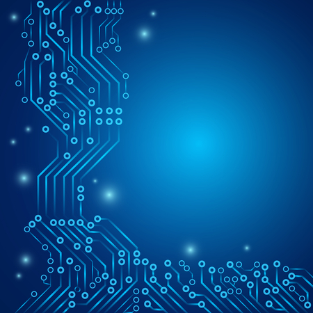 Abstract background with printed circuit design board template vector eps 10のイラスト素材