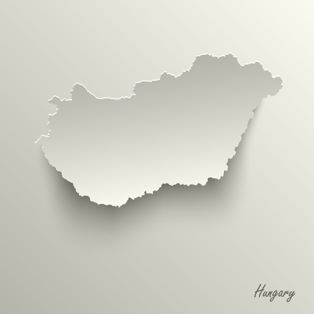 Abstract design map Hungary template vector eps 10のイラスト素材