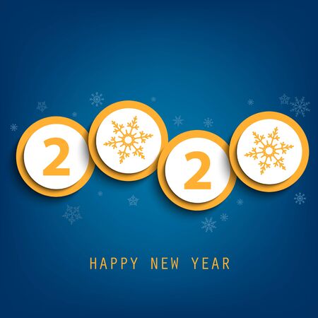 New Year background in yellow blue design vector eps 10のイラスト素材