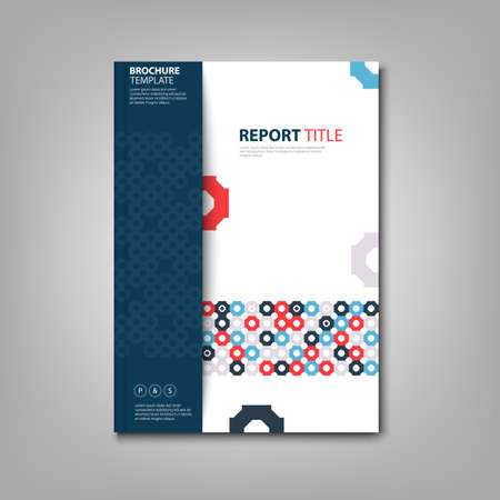 Brochures book or flyer with colorful abstract pattern template vector eps 10のイラスト素材