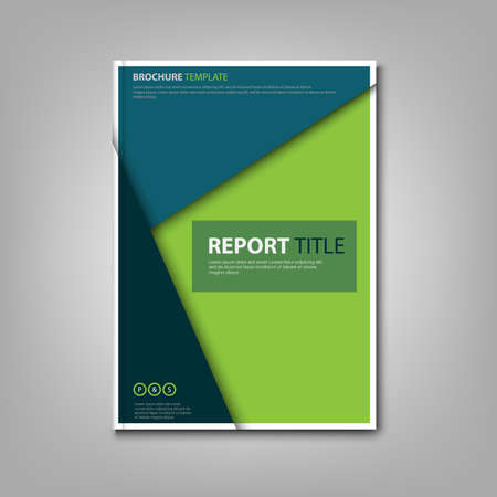 Brochures book or flyer with triangular pattern vectorのイラスト素材