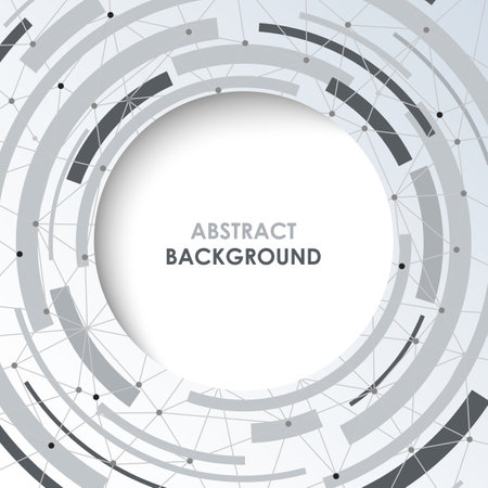 Abstract background with circuit design board and circle pointer vector eps 10のイラスト素材