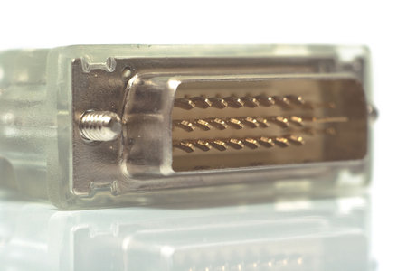 Computer cable for connection of the various devicesの写真素材