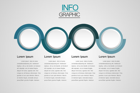 info graphics template. Vector illustration.のイラスト素材