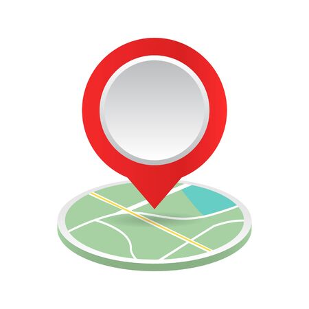 pin location map vector ,marker ,directionのイラスト素材