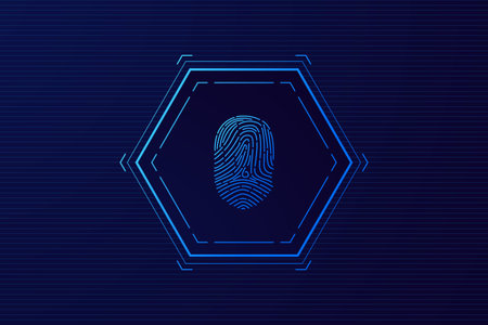 scan fingerprint, Cyber security and password control through fingerprints, access with biometrics...