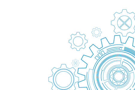 digital technology and engineering, digital telecoms concept, Hi-tech, futuristic technology background, vector illustration.のイラスト素材