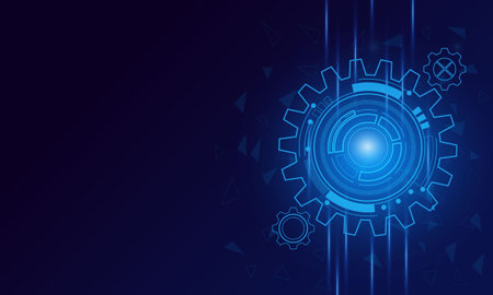 digital technology and engineering, digital telecoms concept, Hi-tech, futuristic technology...