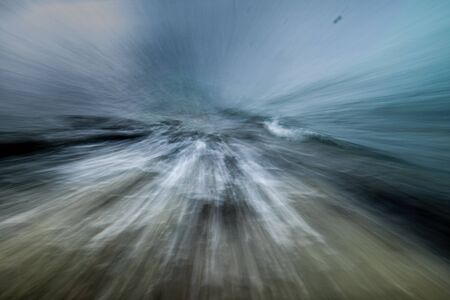 Abstract zoom in of a rocky beachの写真素材