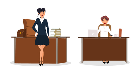 Business characters isolated vector setのイラスト素材