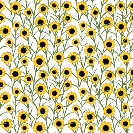 Trendy Seamless Floral Patternのイラスト素材