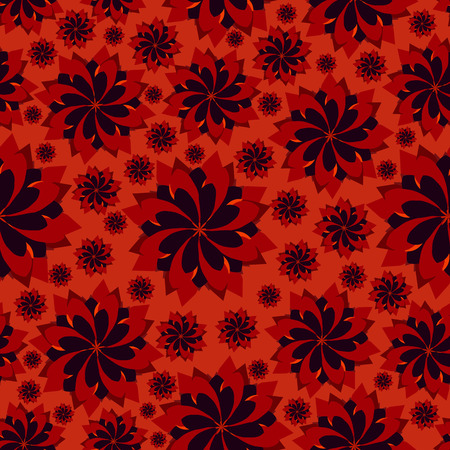 Simple cute pattern in abstract flowers. Ditsy print. Floral seamless background. Fashion prints.のイラスト素材